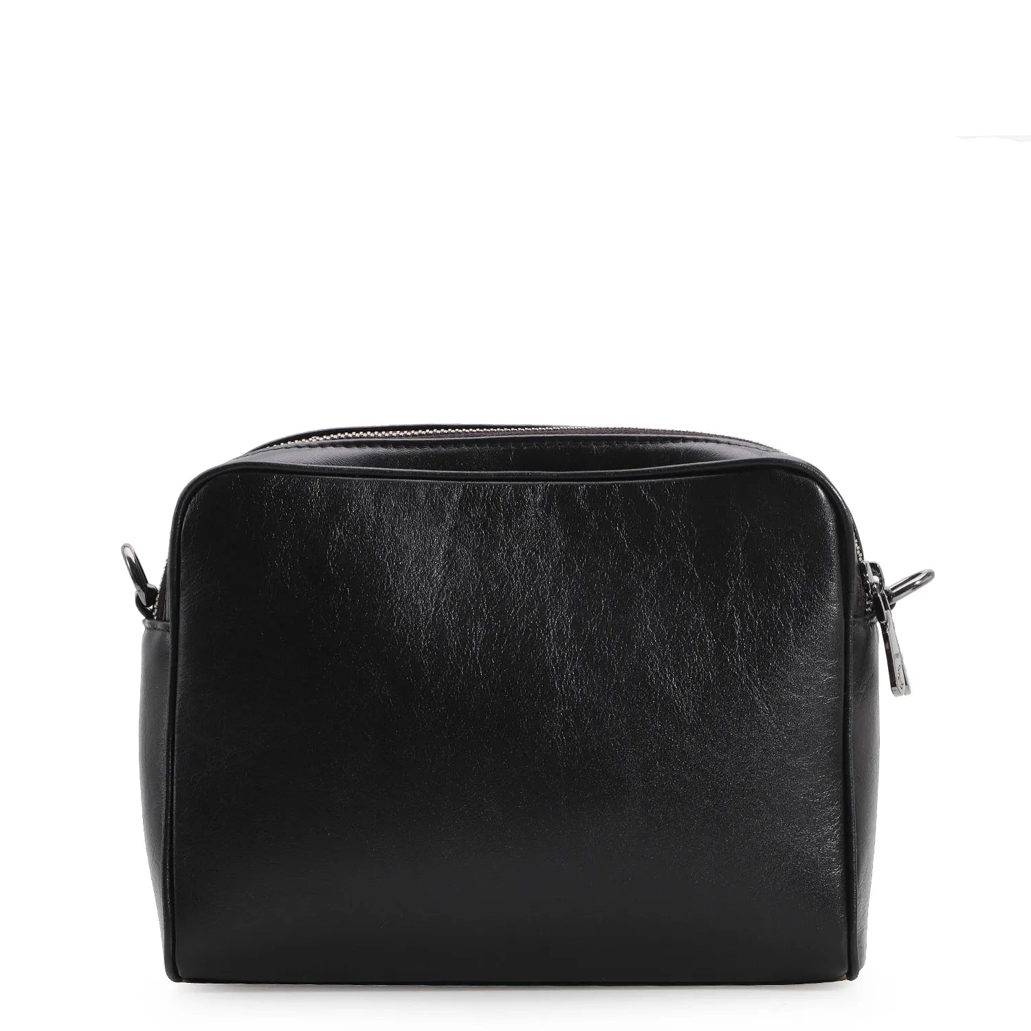 Bolsa Transversal Couro Preto