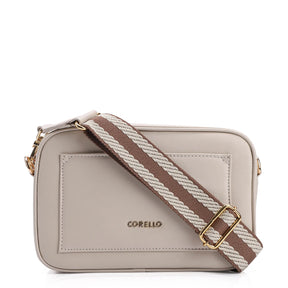 Bolsa Transversal Couro Off White