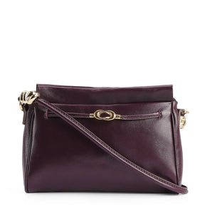 Bolsa Transversal Couro Roxo