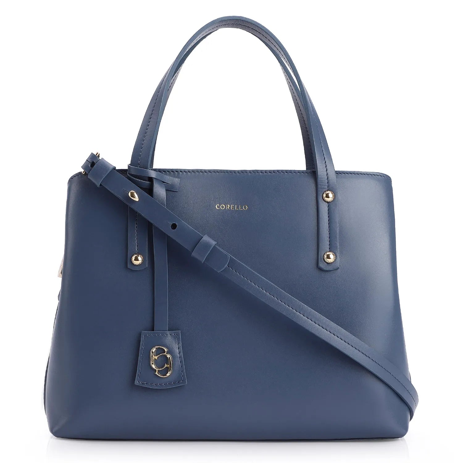 Bolsa Tote Couro Azul