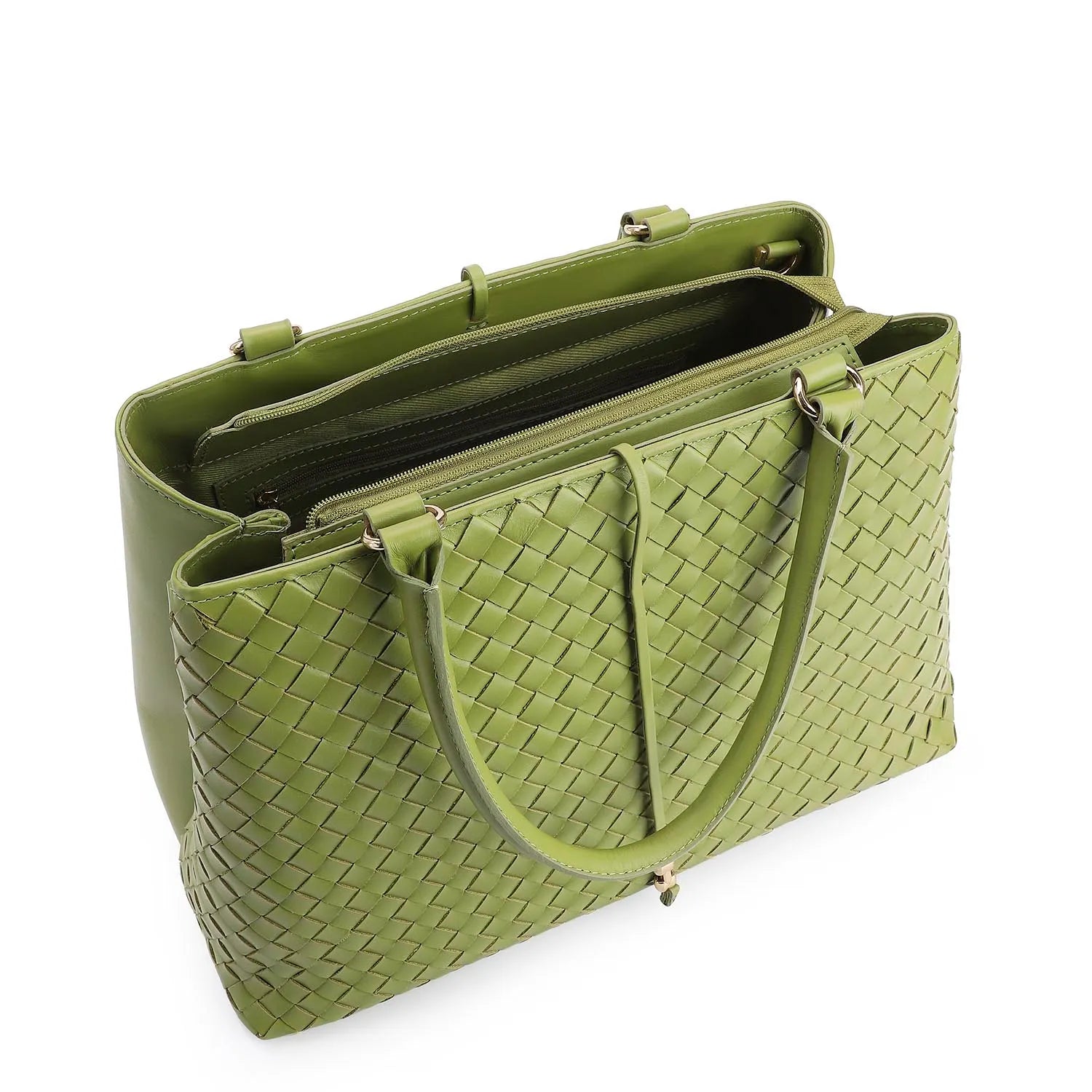 Bolsa Tote Couro Verde