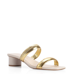 Mule Alt Off White/Alt Dourado