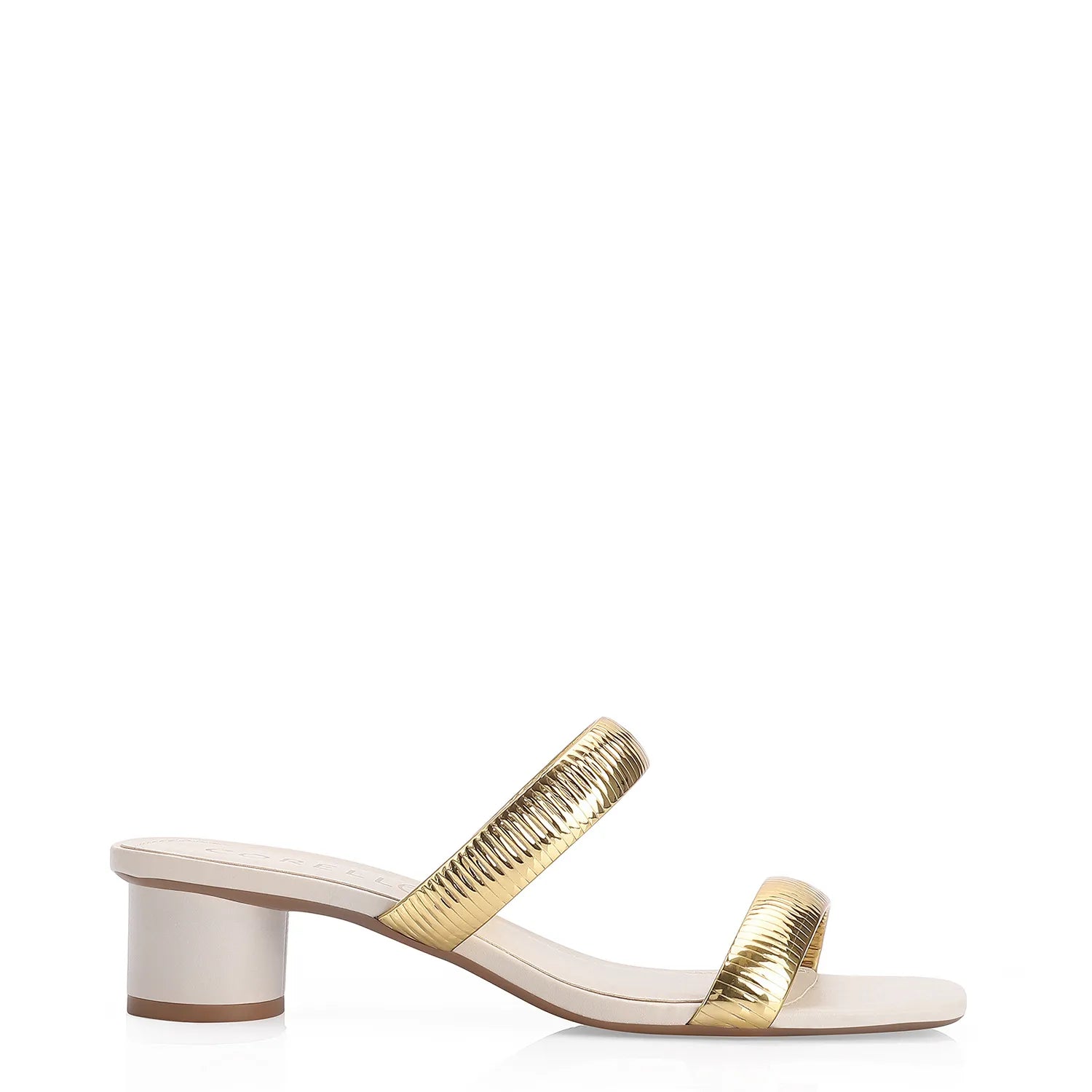 Mule Alt Off White/Alt Dourado