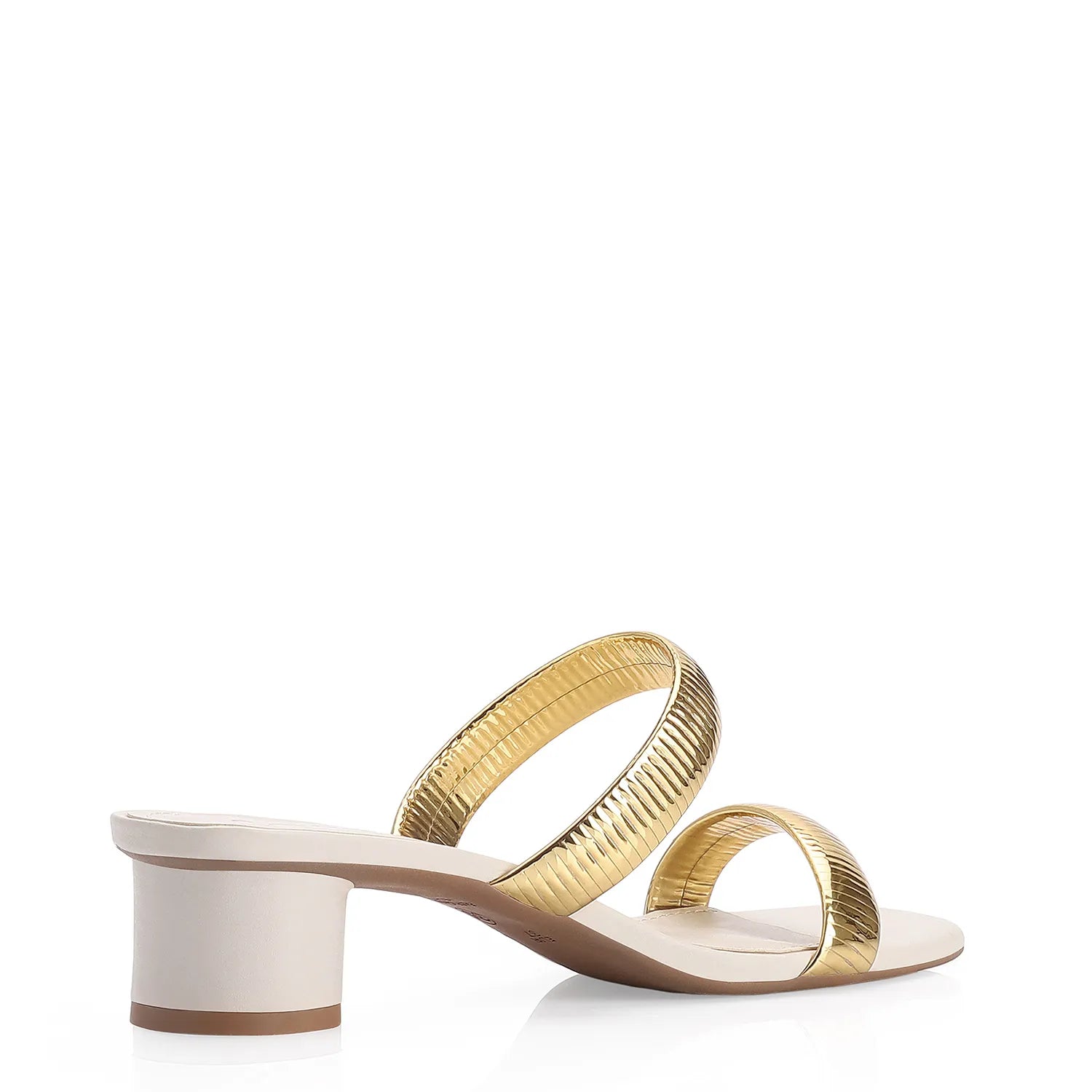 Mule Alt Off White/Alt Dourado