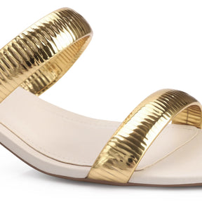 Mule Alt Off White/Alt Dourado