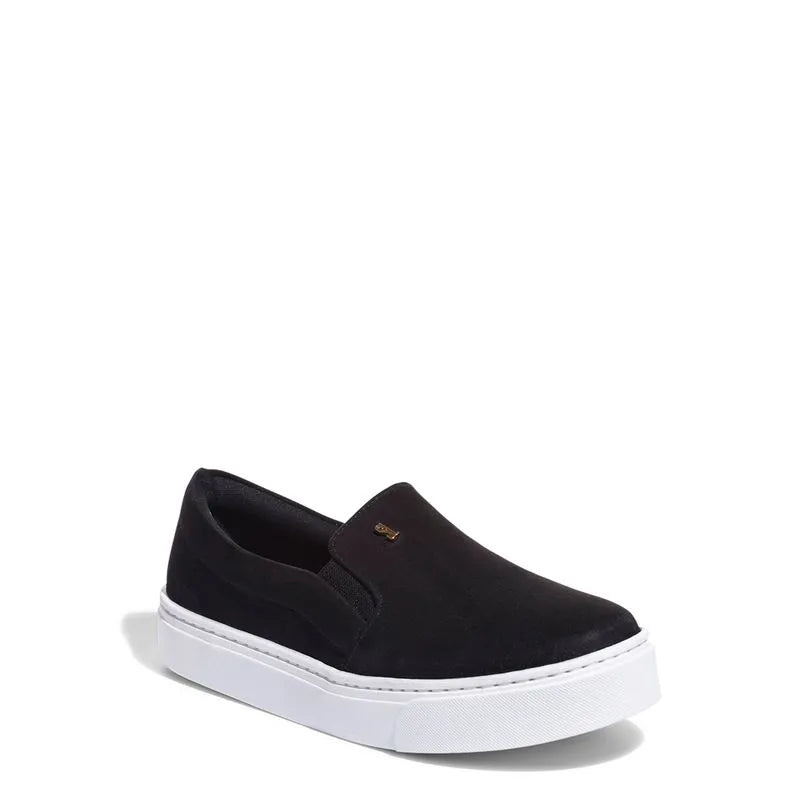 Tênis Slip On Acamurçado Preto