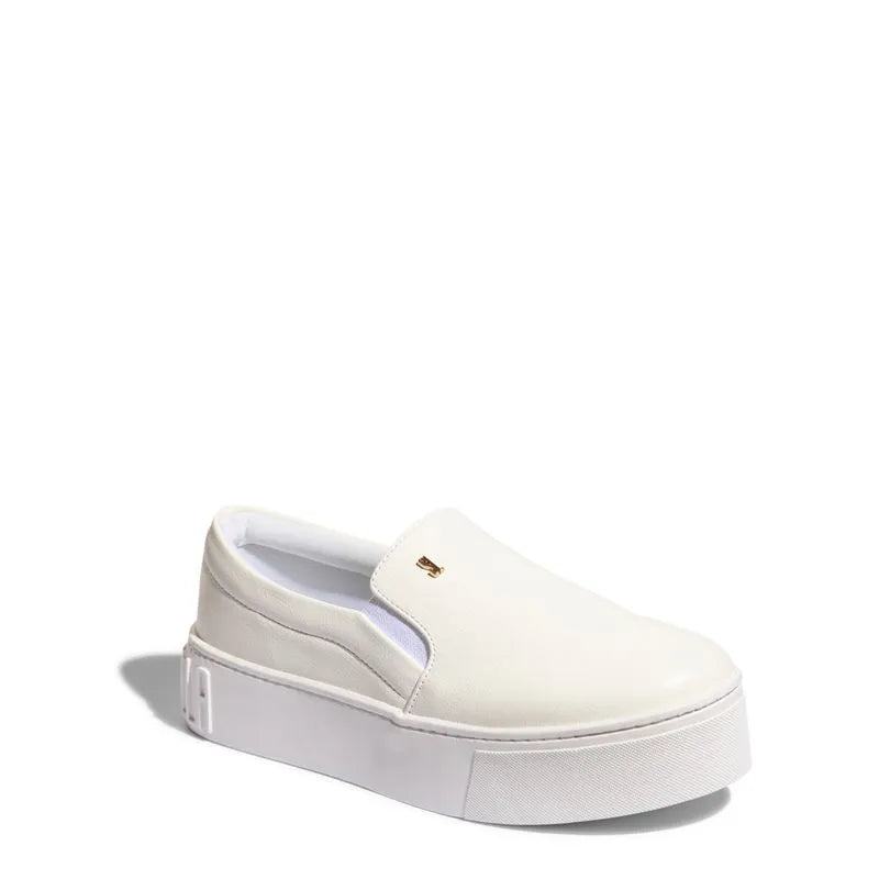 Tênis Slip On New Pele Branco