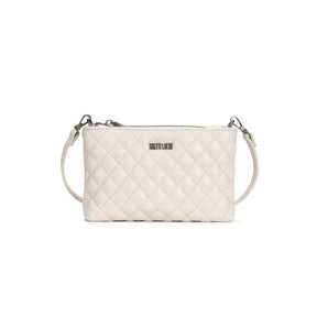 Bolsa Soft Matelassê Off White Alça Transversal