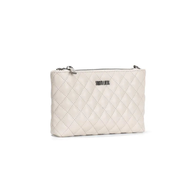 Bolsa Soft Matelassê Off White Alça Transversal