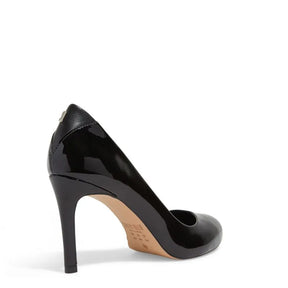 Scarpin Boneca Bico Redondo Salto Alto Preto