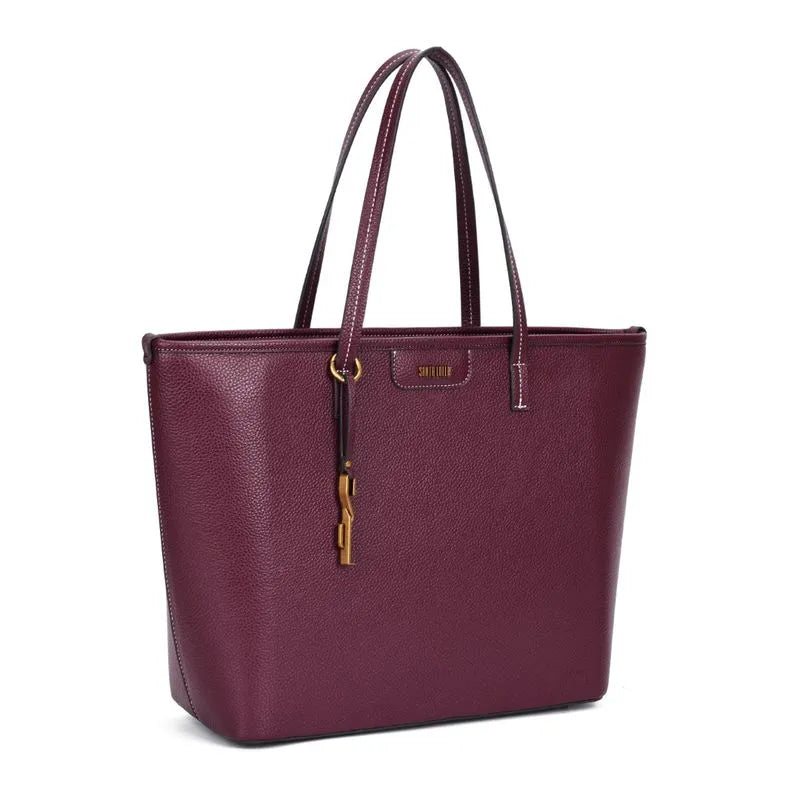 Shopper material floater merlot