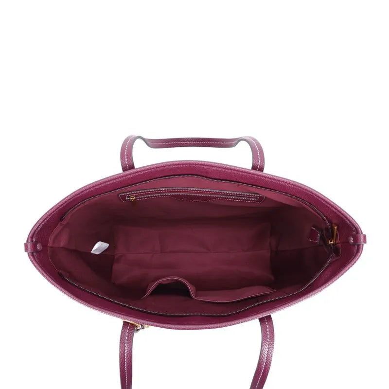 Shopper material floater merlot